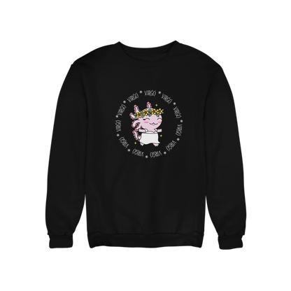 Sudadera Axolotzin Horóscopos Aro Virgo Ajolote Unisex