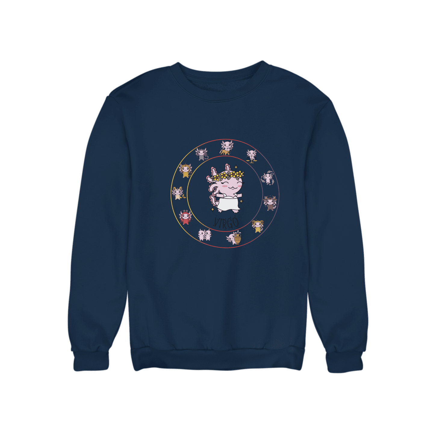 Sudadera Horóscopos Virgo Axolotzin Ajolote Unisex