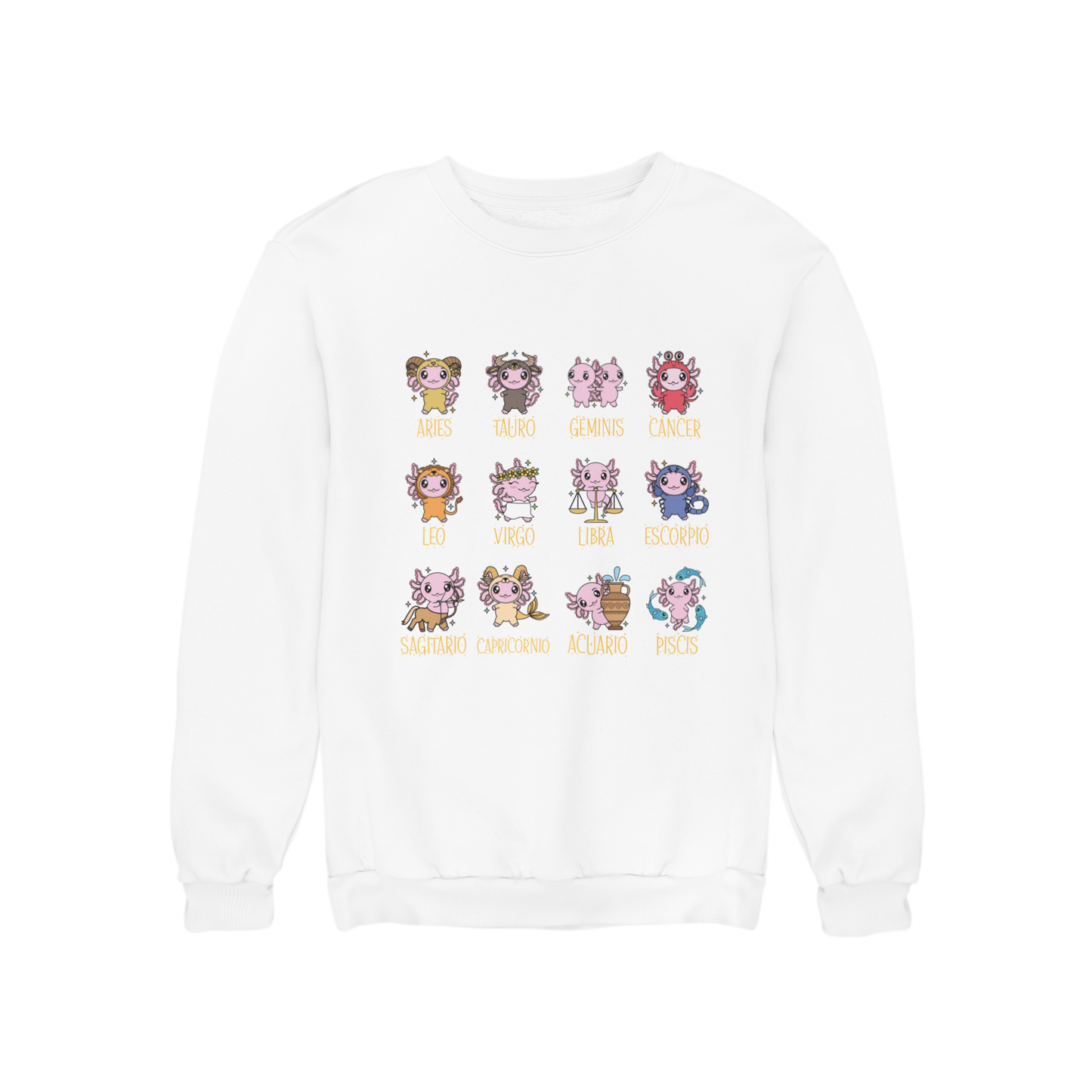 Sudadera Axolotzin Horóscopos Ajolote Unisex