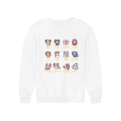 Sudadera Axolotzin Horóscopos Ajolote Unisex