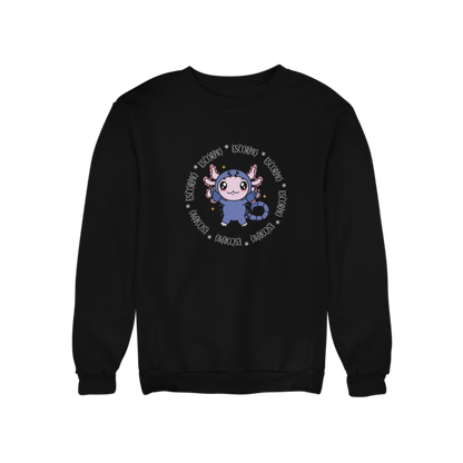 Sudadera Axolotzin Horóscopos Aro Escorpio Ajolote Unisex