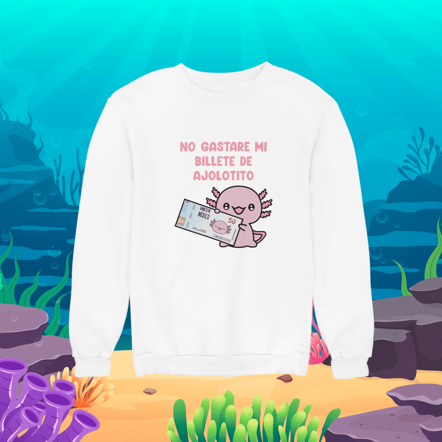 Sudadera Ajolote Billete Xo The Monster Unisex