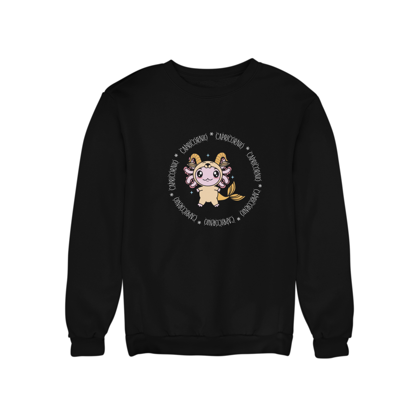 Sudadera Axolotzin Horóscopos Aro Capricornio Ajolote Unisex