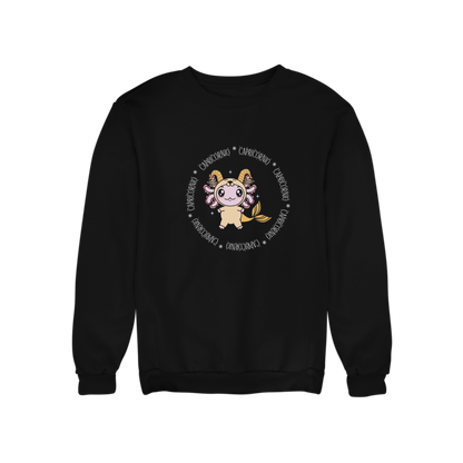 Sudadera Axolotzin Horóscopos Aro Capricornio Ajolote Unisex