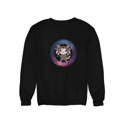 Sudadera Axolotzin Horóscopos Galaxy Tauro Ajolote Unisex
