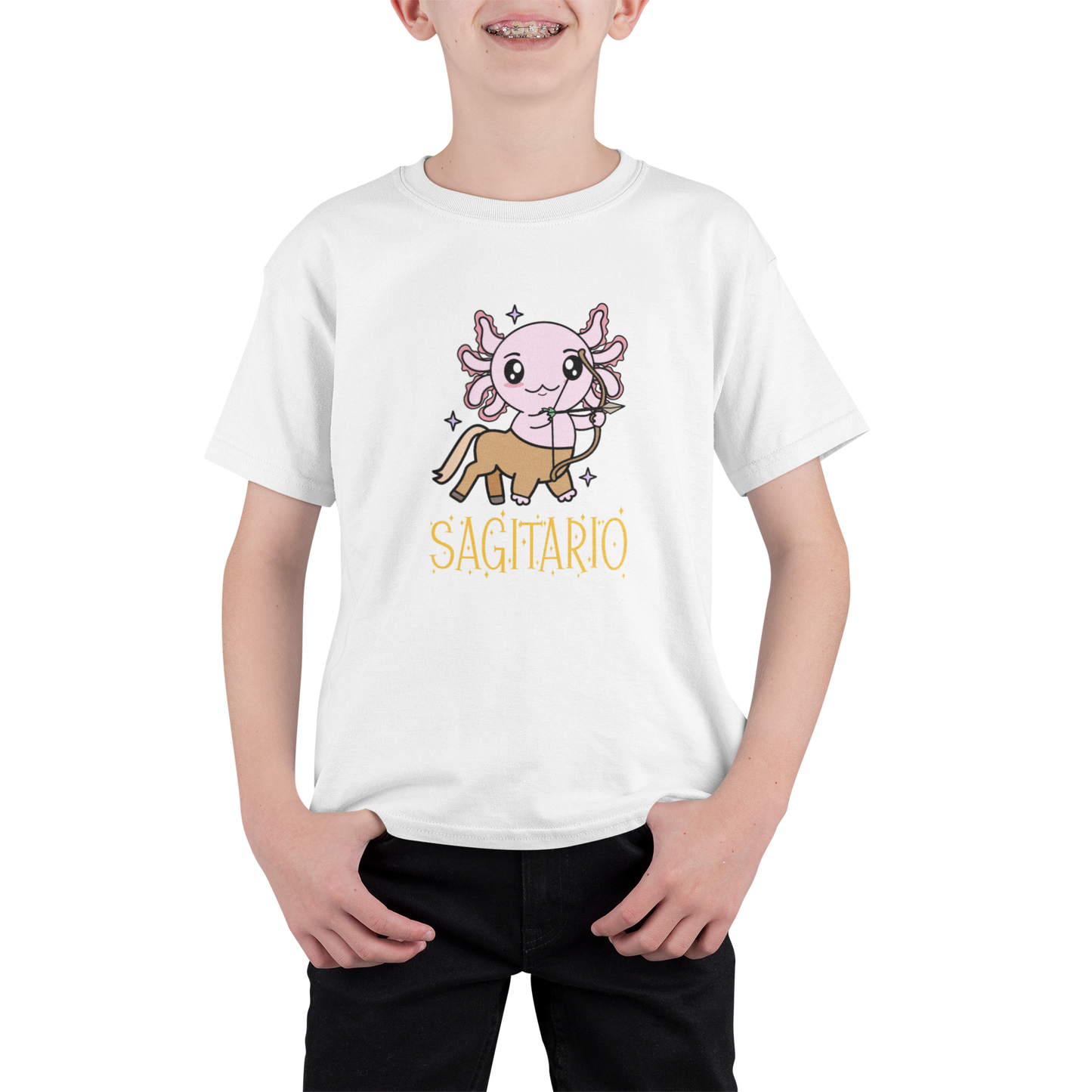 Playera Axolotzin Horoscopos Nombre Sagitario Ajolote Adulto E Infantil