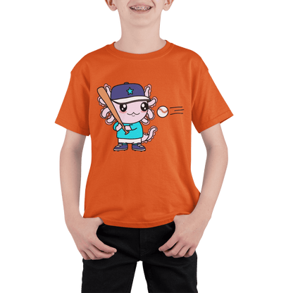 Playera Axolotzin Beisbolista Ajolote Adulto E Infantil
