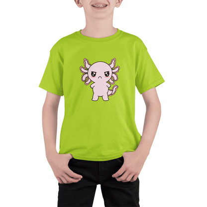 Playera Axolotzin Enojado Ajolote Adulto E Infantil