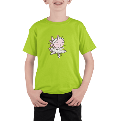 Playera Axolotzin Bailarina De Ballet Ajolote Adulto E Infantil