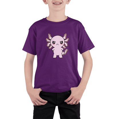 Playera Axolotzin Enojado Ajolote Adulto E Infantil