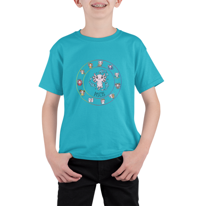 Playera Horoscopos Piscis Axolotzin Ajolote Adulto E Infantil