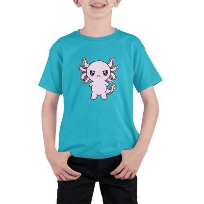Playera Axolotzin Enojado Ajolote Adulto E Infantil