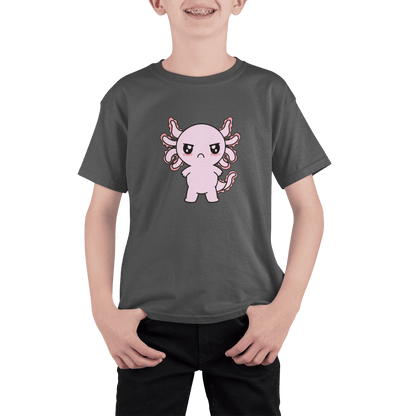 Playera Axolotzin Enojado Ajolote Adulto E Infantil
