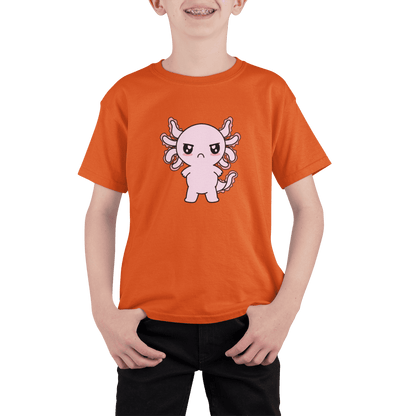 Playera Axolotzin Enojado Ajolote Adulto E Infantil