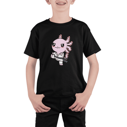 Playera Axolotzin Karateka Ajolote Adulto E Infantil