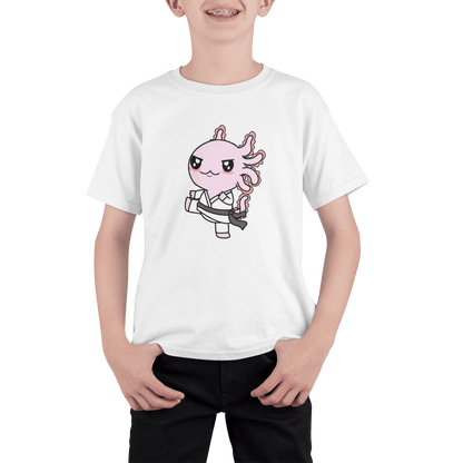 Playera Axolotzin Karateka Ajolote Adulto E Infantil