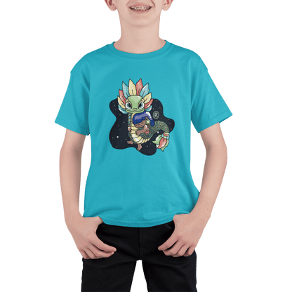 Playera Ajolotito Niña Y Quetzalcoatl Mirari Chan
