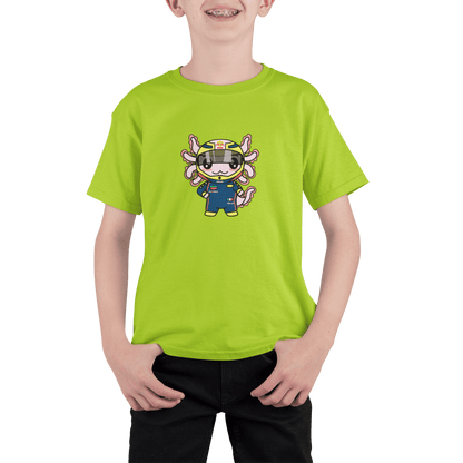 Playera Axolotzin Piloto De Carreras Ajolote Adulto E Infantil
