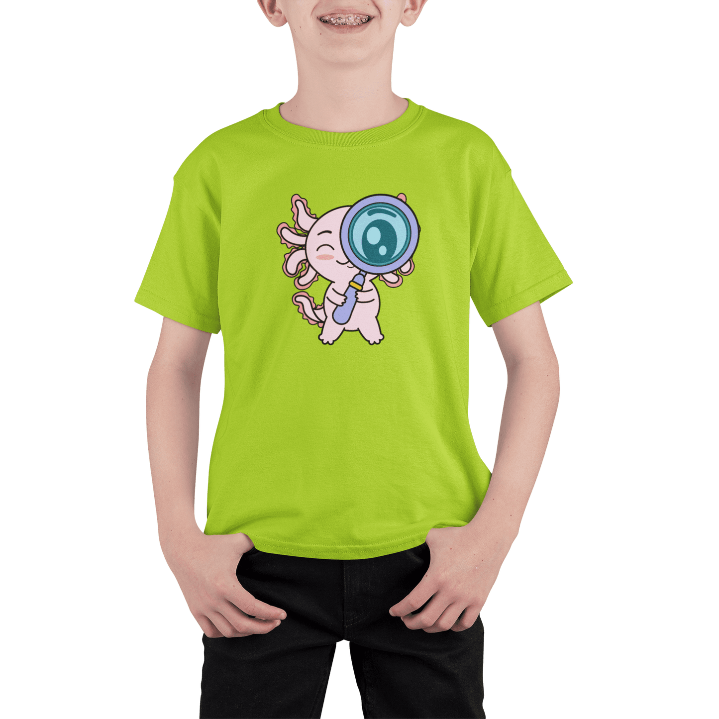 Playera Axolotzin Curioso Ajolote Adulto E Infantil