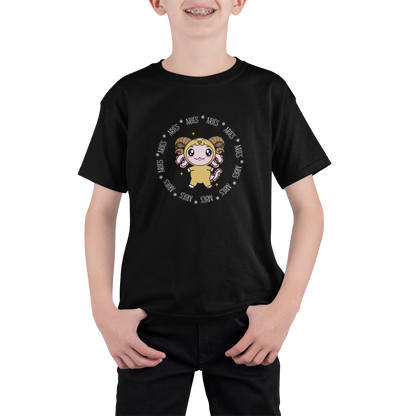 Playera Axolotzin Horoscopos Aro Aries Ajolote Adulto E Infantil