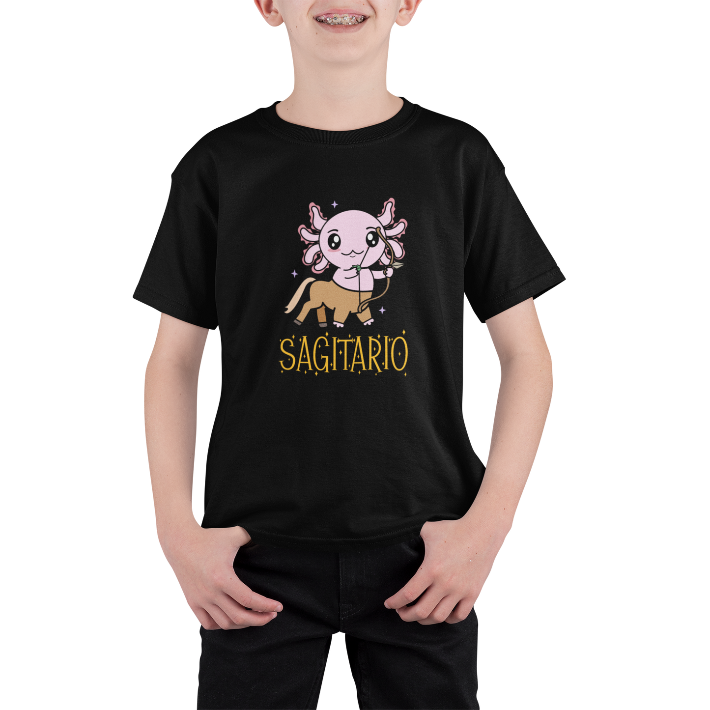 Playera Axolotzin Horoscopos Nombre Sagitario Ajolote Adulto E Infantil