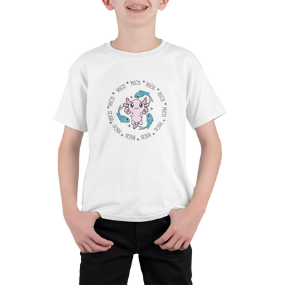 Playera Axolotzin Horoscopos Aro Piscis Ajolote Adulto E Infantil