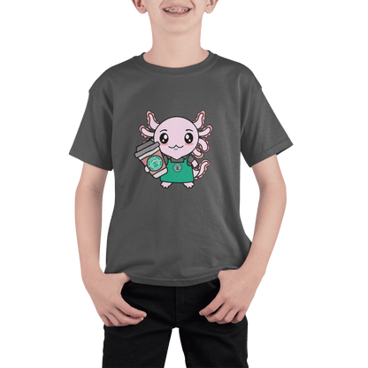 Playera Axolotzin Barista Ajolote Adulto E Infantil