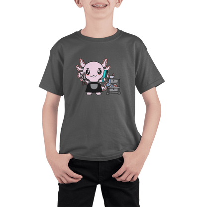 Playera Axolotzin Barbero Ajolote Adulto E Infantil