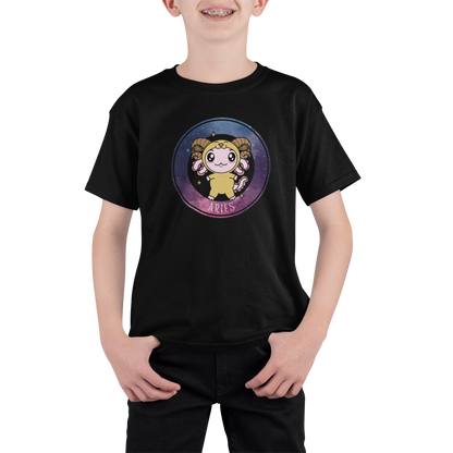 Playera Axolotzin Horoscopos Galaxy Aries Ajolote Adulto E Infantil