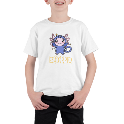 Playera Axolotzin Horoscopos Nombre Escorpio Ajolote Adulto E Infantil
