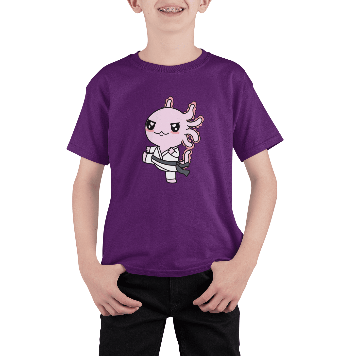 Playera Axolotzin Karateka Ajolote Adulto E Infantil