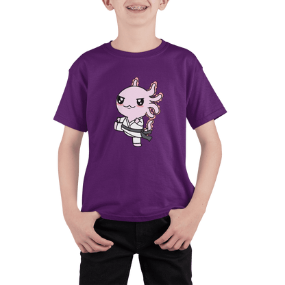 Playera Axolotzin Karateka Ajolote Adulto E Infantil