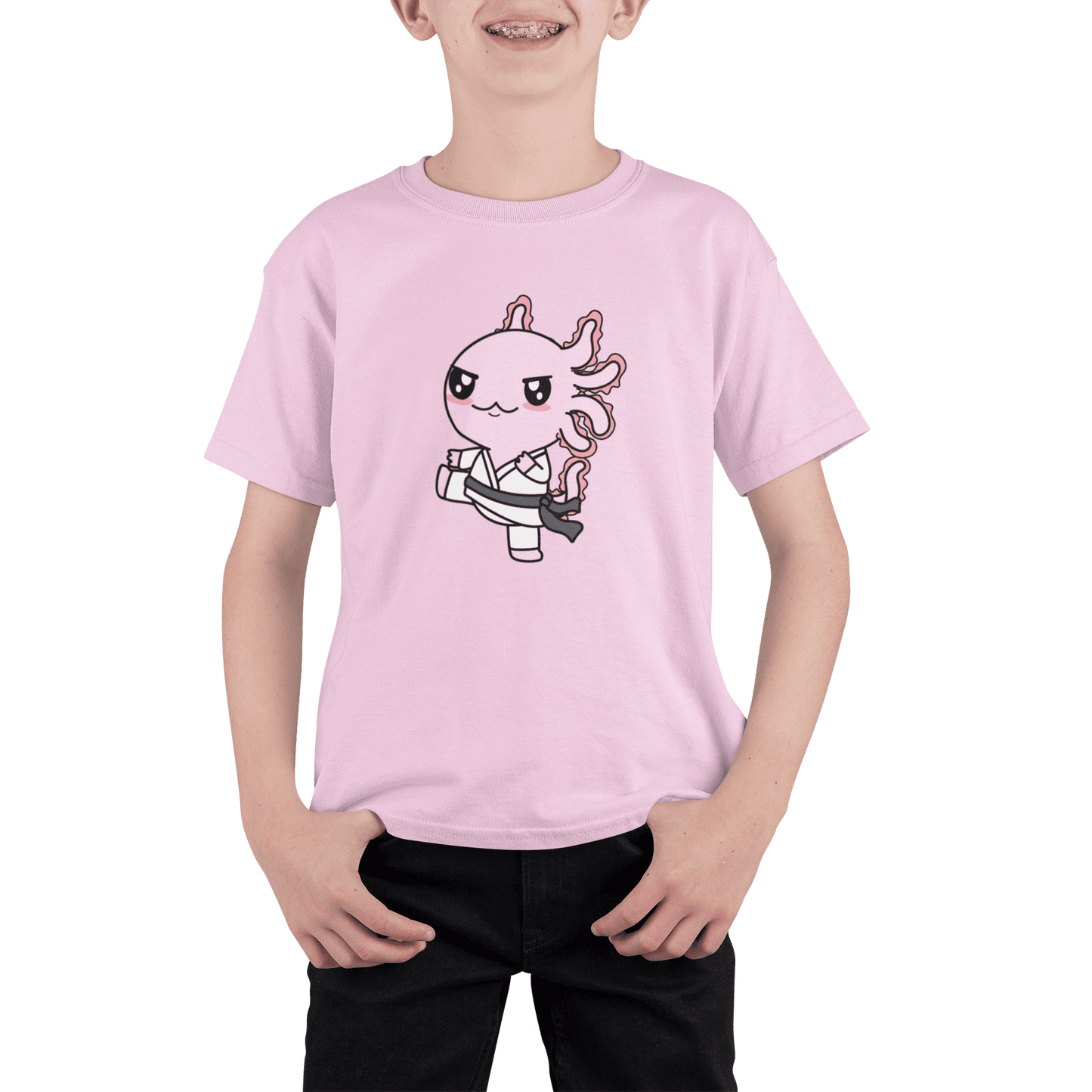Playera Axolotzin Karateka Ajolote Adulto E Infantil