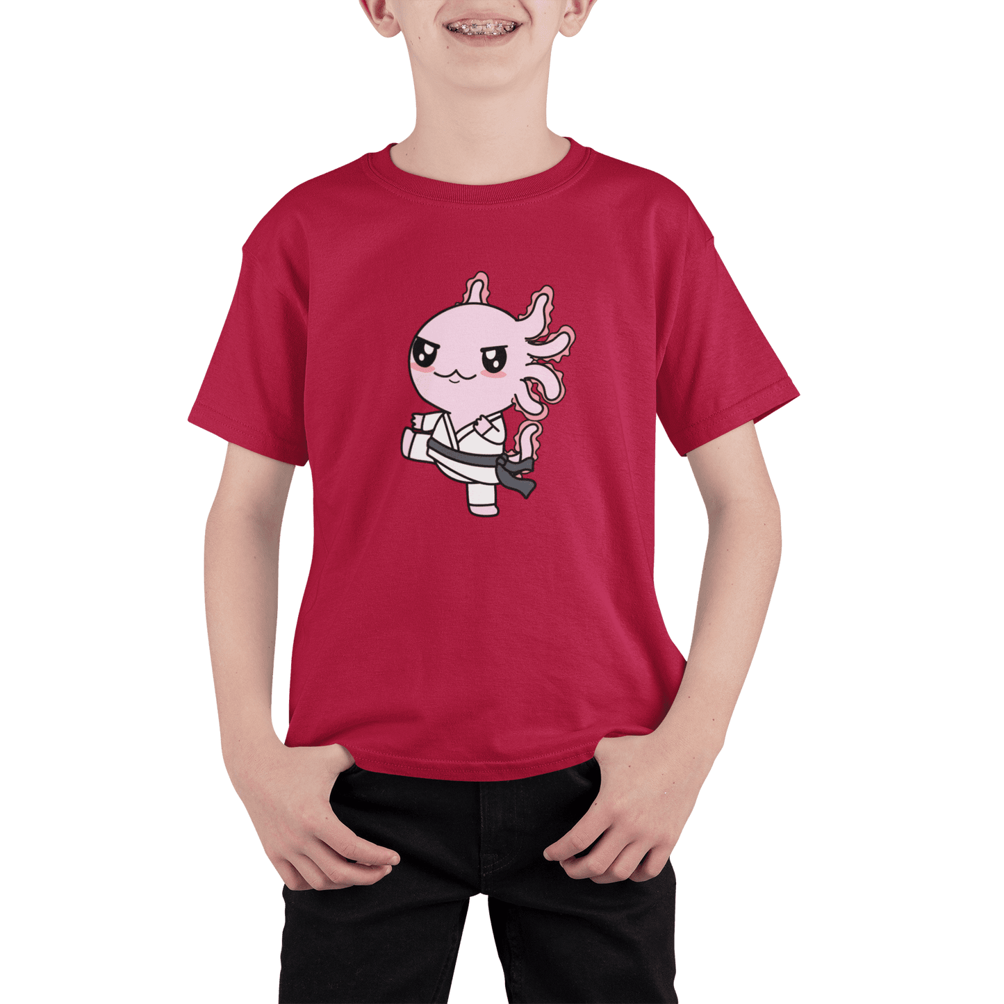 Playera Axolotzin Karateka Ajolote Adulto E Infantil