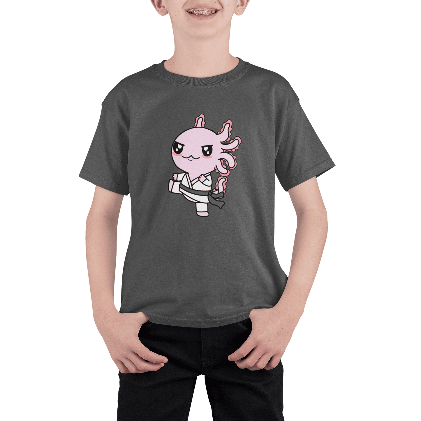 Playera Axolotzin Karateka Ajolote Adulto E Infantil