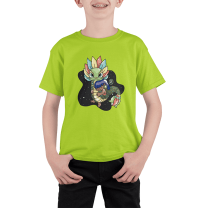 Playera Ajolotito Niña Y Quetzalcoatl Mirari Chan