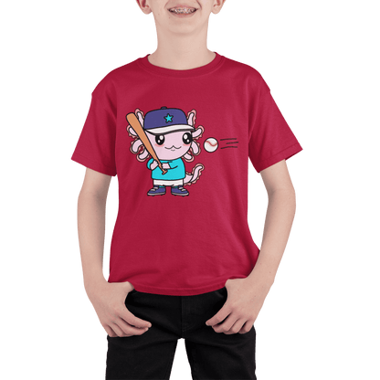 Playera Axolotzin Beisbolista Ajolote Adulto E Infantil