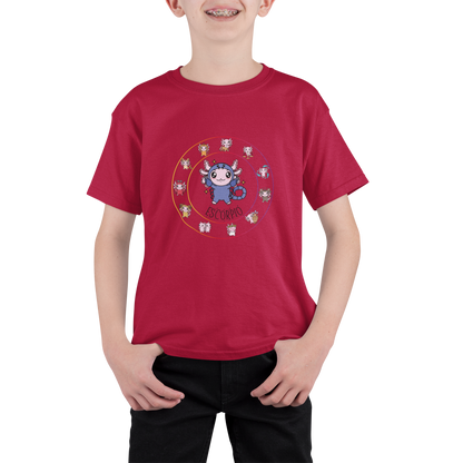 Playera Horoscopos Escorpio Axolotzin Ajolote Adulto E Infantil