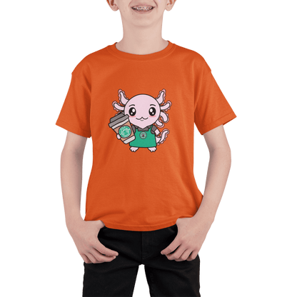Playera Axolotzin Barista Ajolote Adulto E Infantil