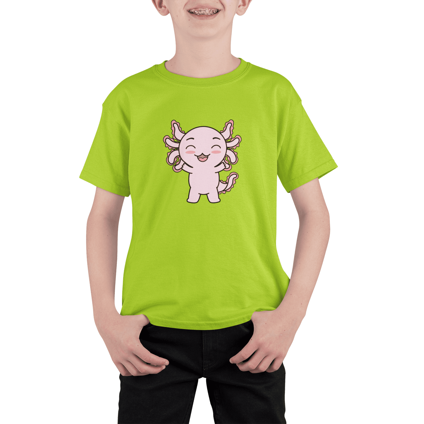 Playera Axolotzin Feliz Ajolote Adulto E Infantil