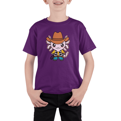 Playera Axolotzin Vaquero Ajolote Adulto E Infantil