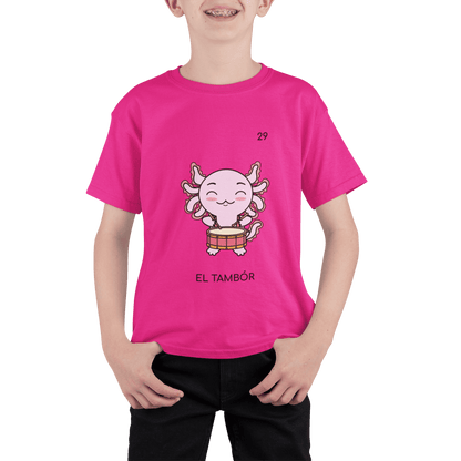 Playera Axoloteria El Tambor Ajolote Adulto E Infantil