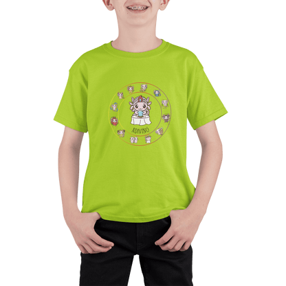 Playera Horoscopos Adivino Axolotzin Ajolote Adulto E Infantil