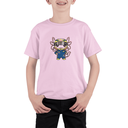 Playera Axolotzin Piloto De Carreras Ajolote Adulto E Infantil