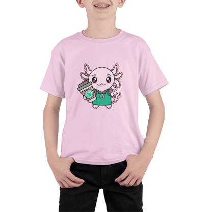 Playera Axolotzin Barista Ajolote Adulto E Infantil