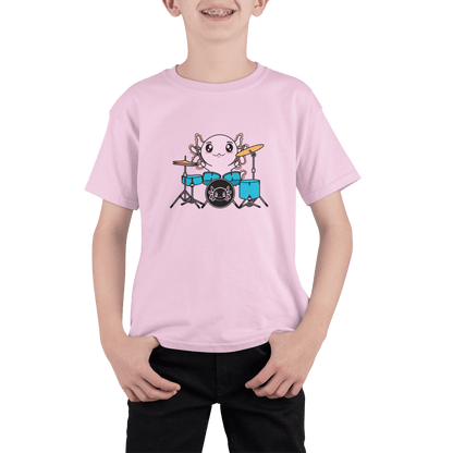Playera Axolotzin Baterista Ajolote Adulto E Infantil