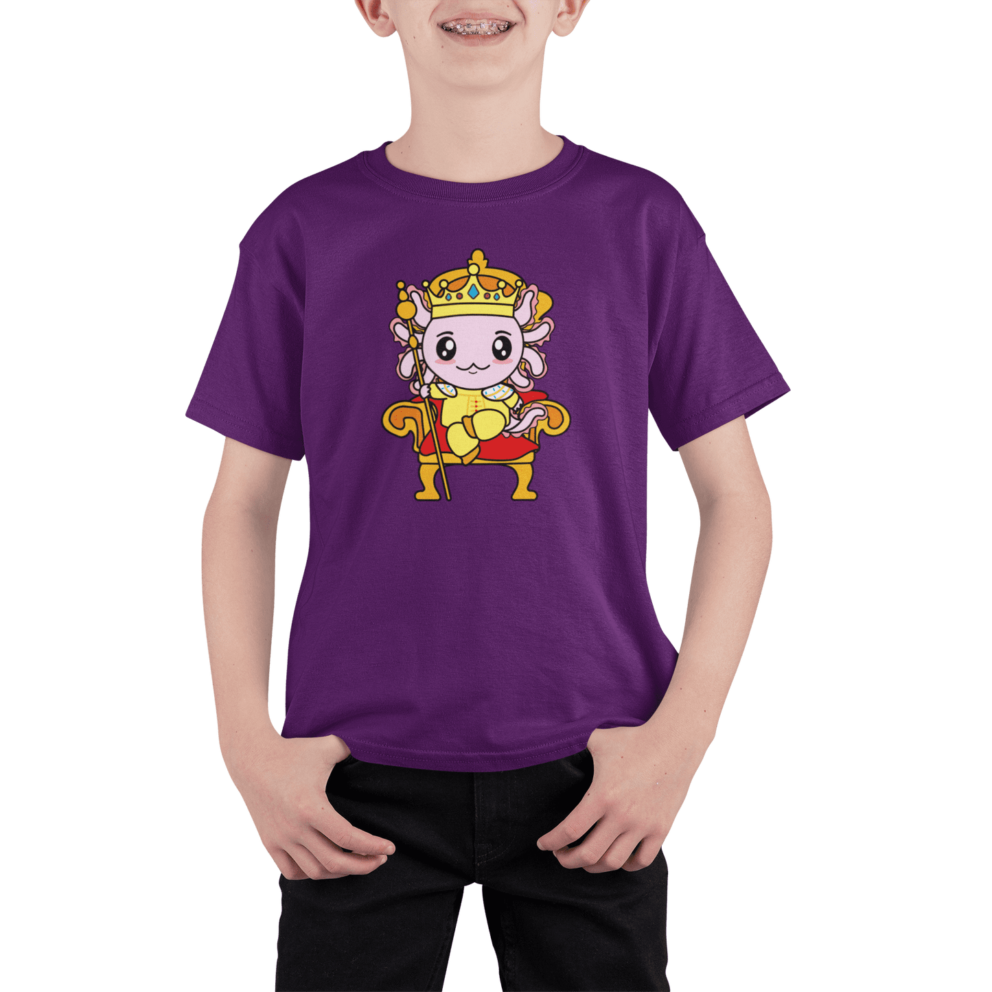 Playera Axolotzin Rey Ajolote Adulto E Infantil
