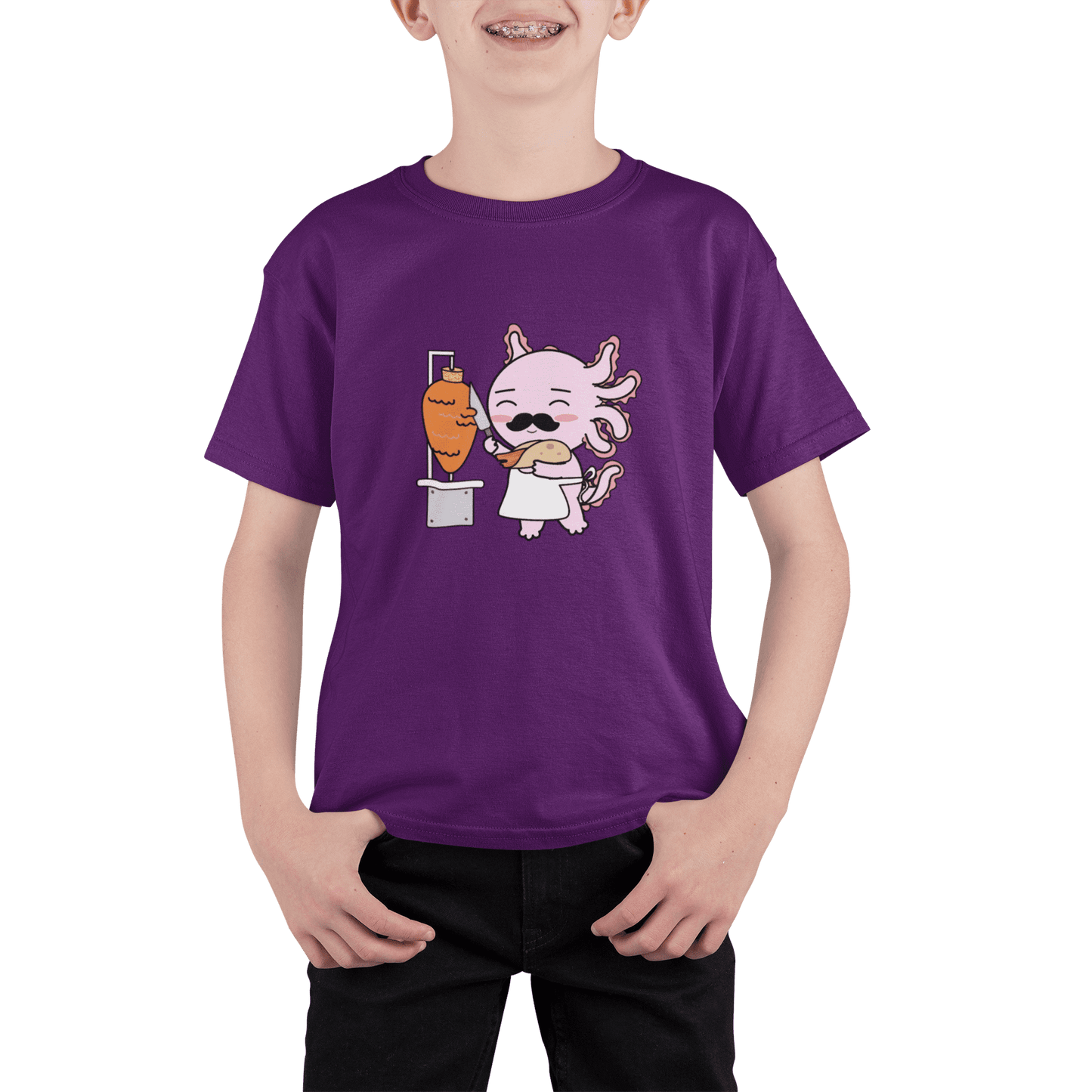 Playera Axolotzin Taquero Ajolote Adulto E Infantil