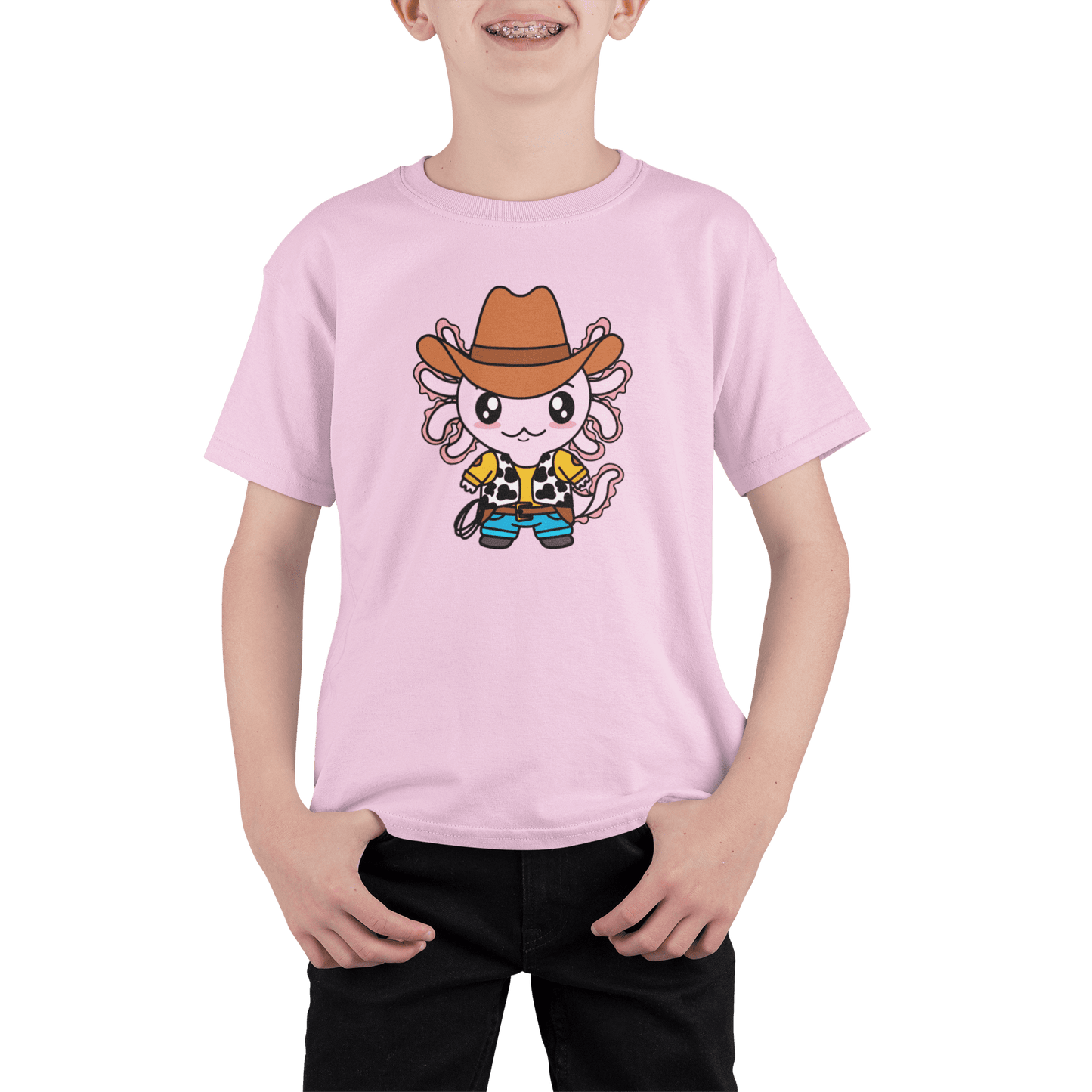 Playera Axolotzin Vaquero Ajolote Adulto E Infantil