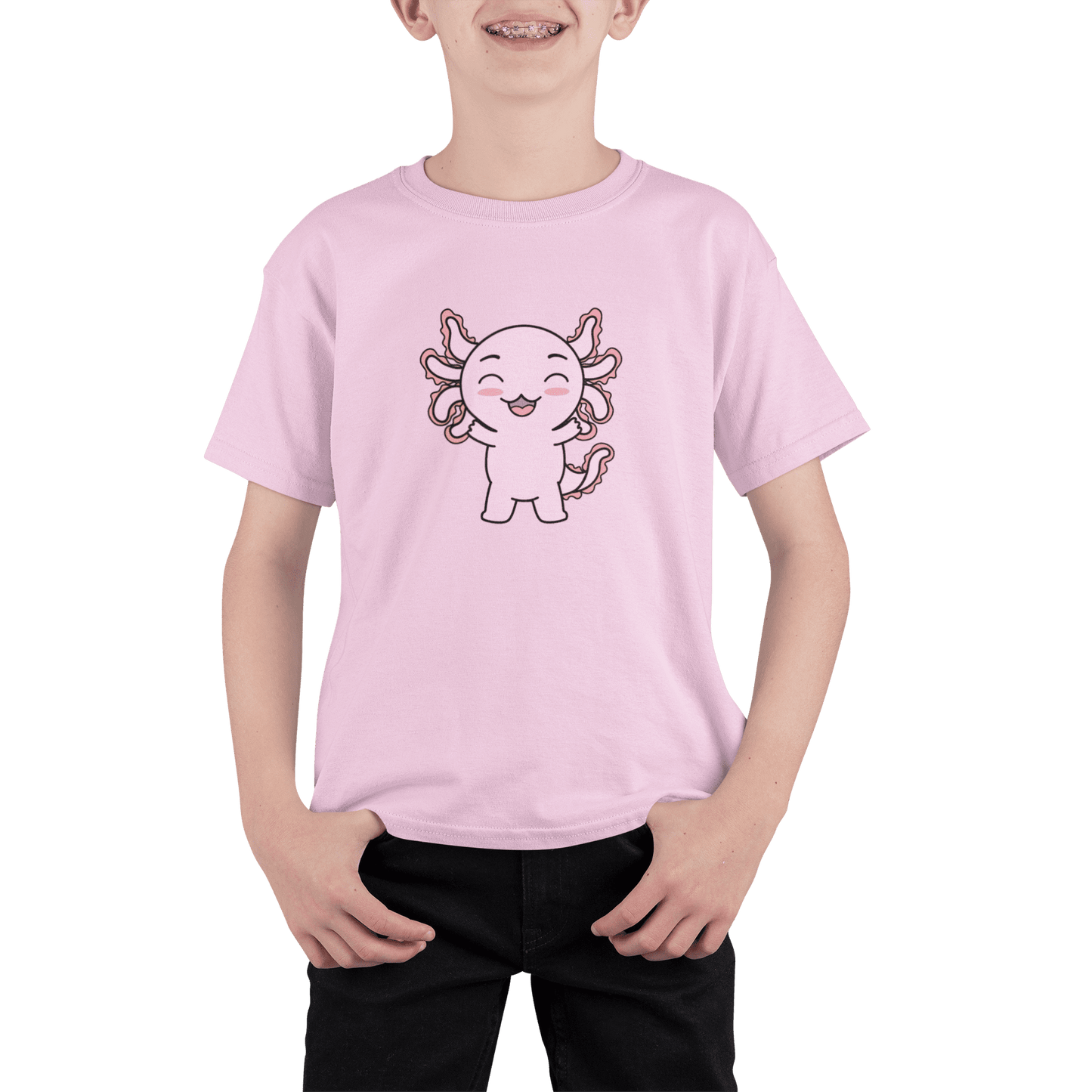 Playera Axolotzin Feliz Ajolote Adulto E Infantil